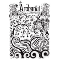 Arohanui Aotearoa - Mens Base Organic Long Sleeved Tee Design