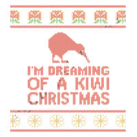 Kiwi Christmas - Mens Base Organic Long Sleeved Tee Design